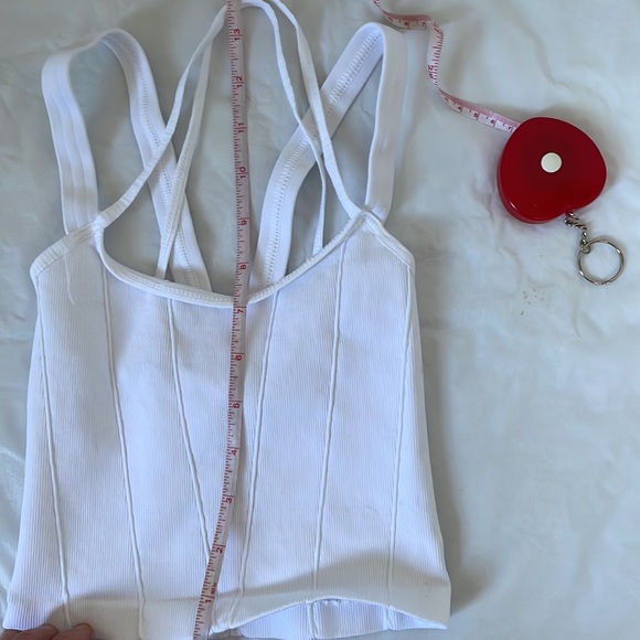 FREE PEOPLE Stay With Me Tank in White Size- XS/Small NWOT - Picture 11 of 16